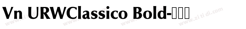 Vn URWClassico Bold字体转换